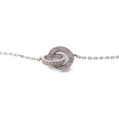 CARTIER Love Diamond Necklace 18K White Gold