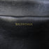BALENCIAGA GHW SHW Belt Waist Bag 551550 Calfskin Leather Silver
