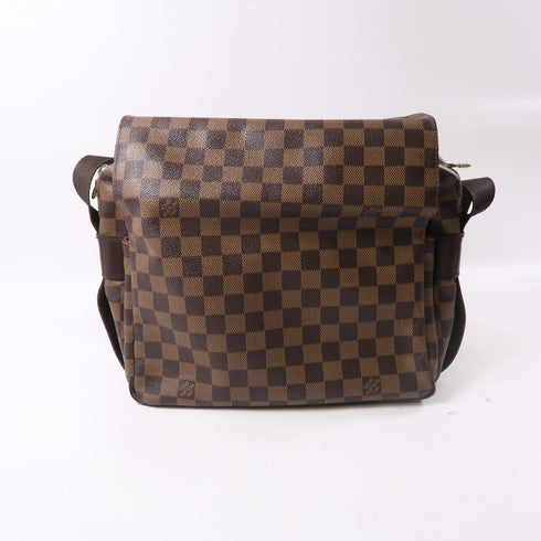 LOUIS VUITTON LV GHW Naviglio Shoulder Messenger Bag N45255 Damier Brown v1