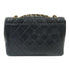 CHANEL Quilted CC GHW Chain Shoulder Bag Lambskin Leather Black v5