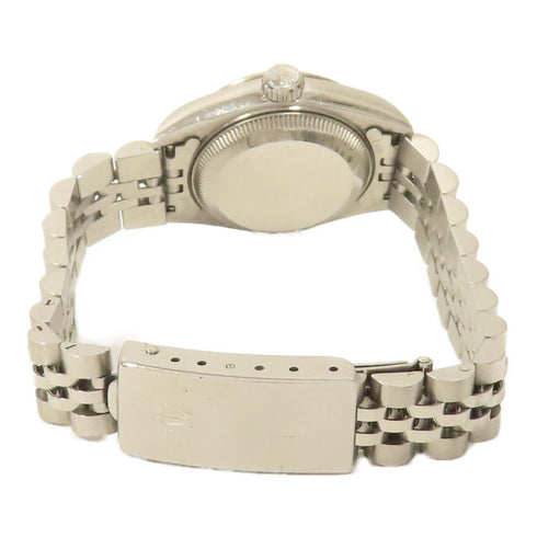 ROLEX Datejust Automatic Watch 69174 18K White Gold Stainless Steel Diamond