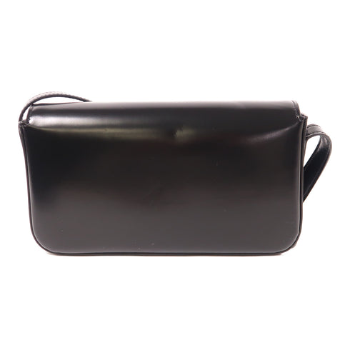 CELINE GHW Claude Shiny Shoulder Bag 194143BF4 38NO Calfskin Leather