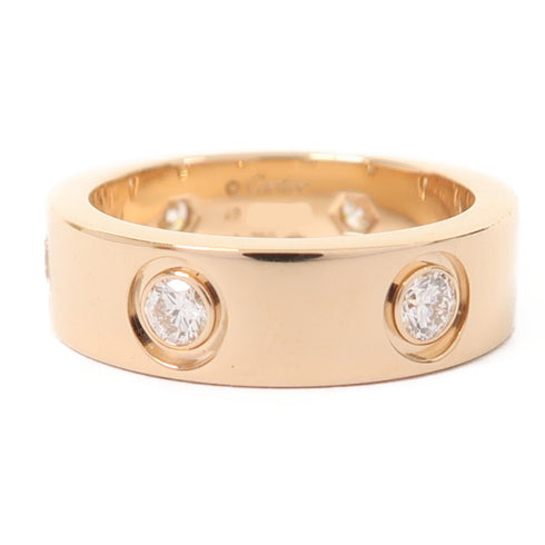 CARTIER Love Ring 18K Rose Gold US#4.75 #49
