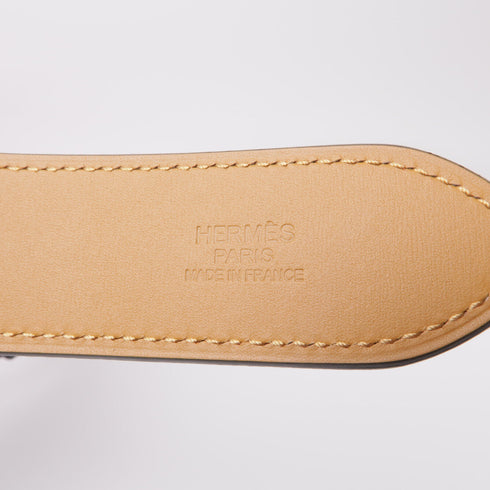 HERMES PHW Etriviere 32 Belt Togo Leather Red