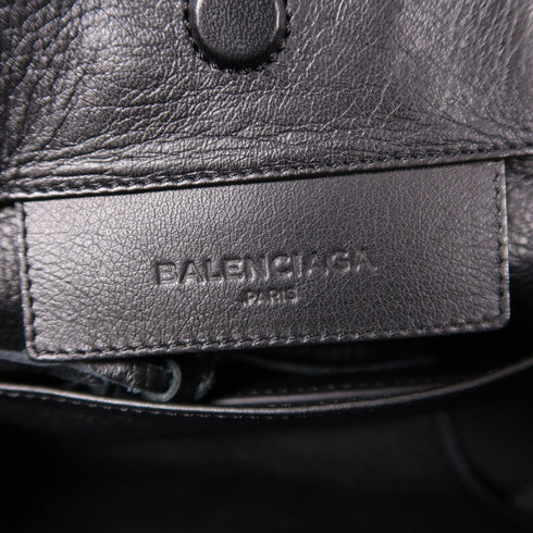 BALENCIAGA SHW Papier Mini 2 Way Bag 305572 Lambskin Leather Black