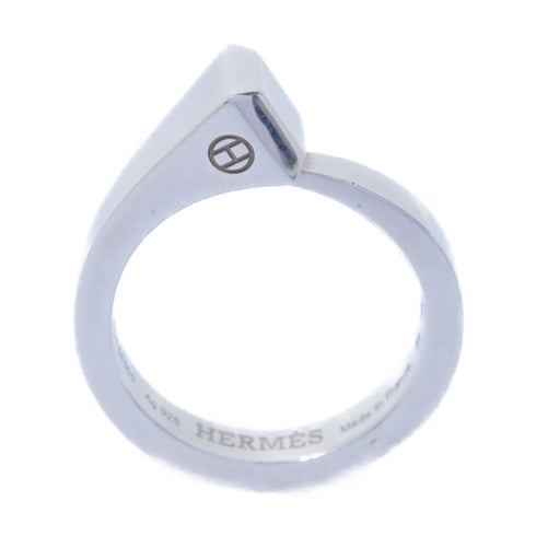 HERMES Clou De Forge Ring 925 Pure Silver US#6.75