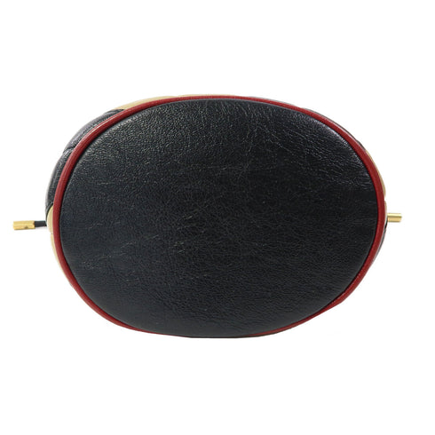 GUCCI GG GHW GG Marmont Chain Shoulder Bag 573817 Calfskin Leather Black/Brown