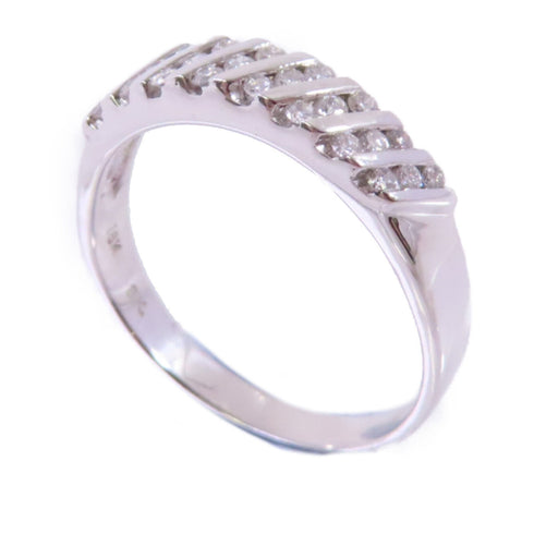 FINE JEWELRY 0.30ct Diamond Ring US#7.5 18K White Gold