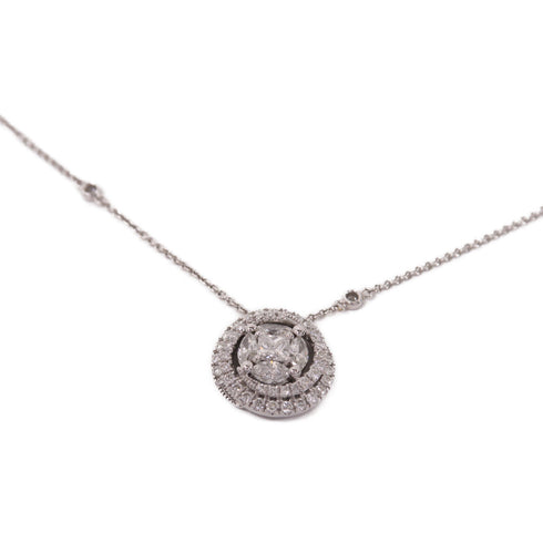 Fine Jewelry Diamond Necklace Accessories 18K White Gold