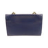 Valentino GHW Shoulder Bag Chain Calfskin Leather Blue