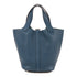 HERMES PHW Picotin PM Hand Bag/Bucket Tote Bag Clemence Leather Colvert
