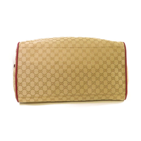 GUCCI GG Boston Bag Travel Bag GG Canvas 153240 Brown Red