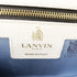 LANVIN GHW Shoulder Bag Calfskin Leather White/Black/Blue