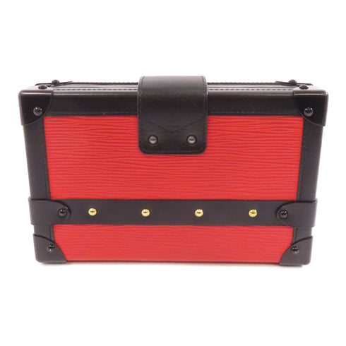 LOUIS VUITTON LV GHW Petite Malle Shoulder Bag M50013 Epi Black