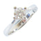 FINE JEWELRY 0.42ct Diamond Ring 18K White Gold US#6