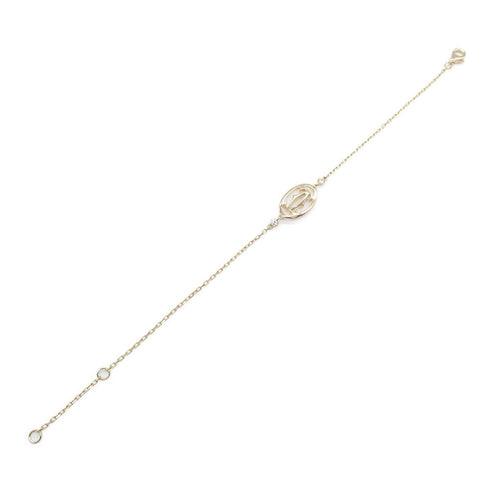 CARTIER Double C de Cartier Diamond Blaceret 18K Rose Pink Gold 2.8g