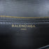 BALENCIAGA GHW Chain Shoulder Bag Calfskin Leather Black