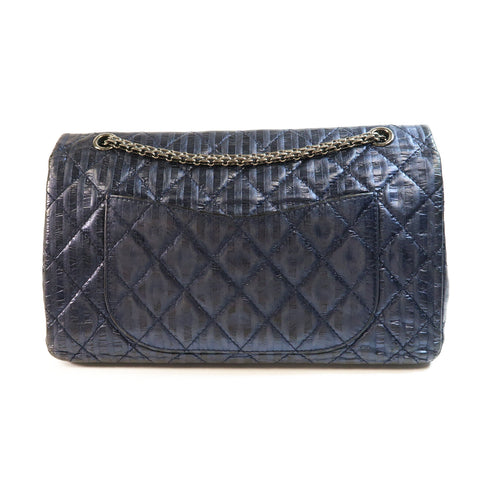 CHANEL CC SHW Chain Shoulder Bag Calfskin Leather Blue v1