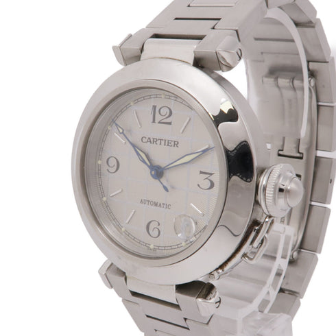 CARTIER Pasha C 2324 Automatic Watch Stainless Steel Grey