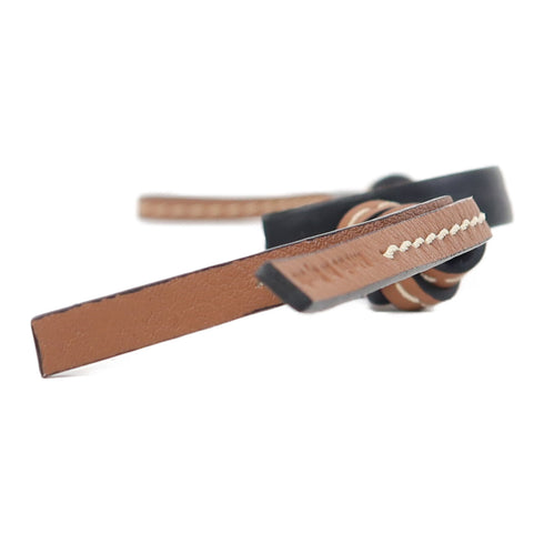 LOEWE Charm Calfskin Leather Brown