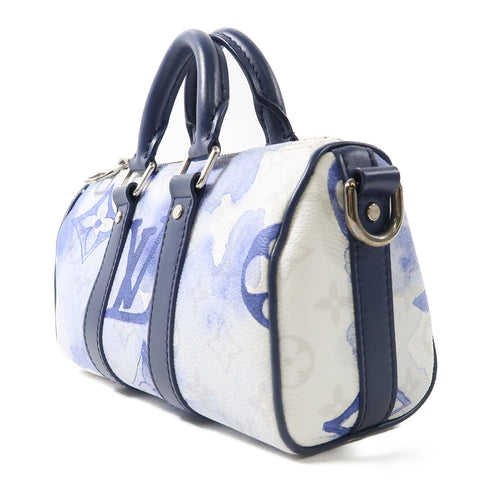 LOUIS VUITTON LV Keepall XS Shoulder Bag M45761 Monogram Watercolor White/Blue