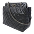 CHANEL Quilted CC SHW Chain Shoulder Bag Lambskin Leather Black