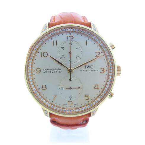 IWC Portuguese Automatic Watch IW500167 18K Pink Gold White