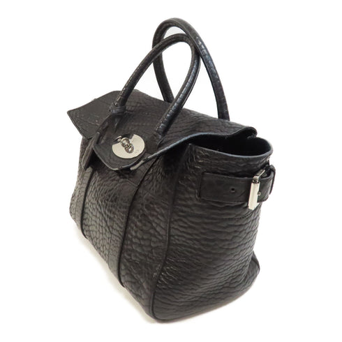 MULBERRY SHW Icon Bag Handbag Calfskin Leather Black