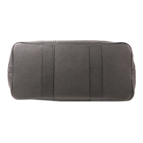 HERMES PHW Garden Party PM Handbag Canvas Black