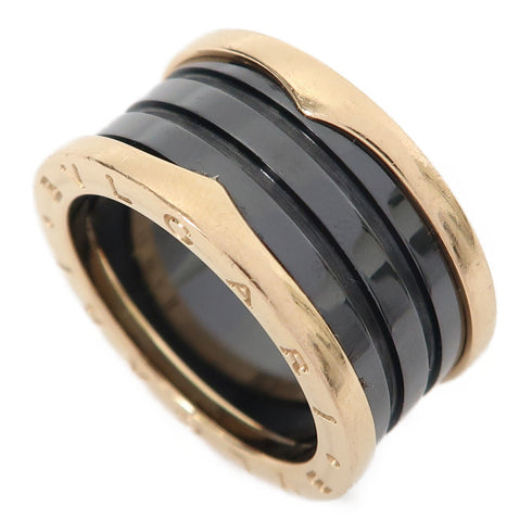 BVLGARI B-zero 1 Ring 18K Rose Gold/Ceramic Black BVLGARI#59/US#8.5