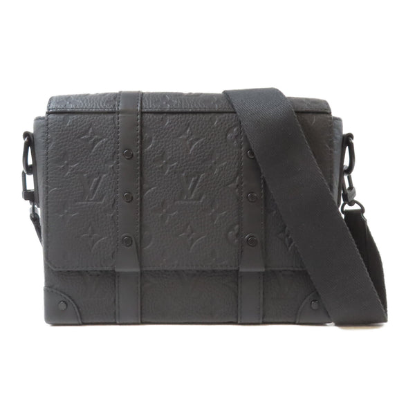 LOUIS VUITTON LV Trunk Messenger Shoulder Bag M57726 Monogram Taurillon Black