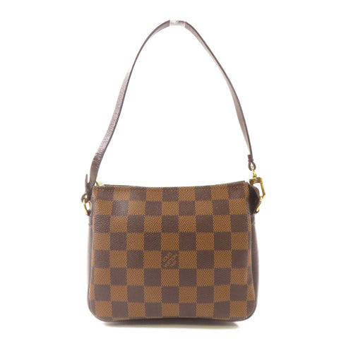LOUIS VUITTON LV GHW Trousse Makeup Accessory Pouch Handbag N51982 Damier Brown