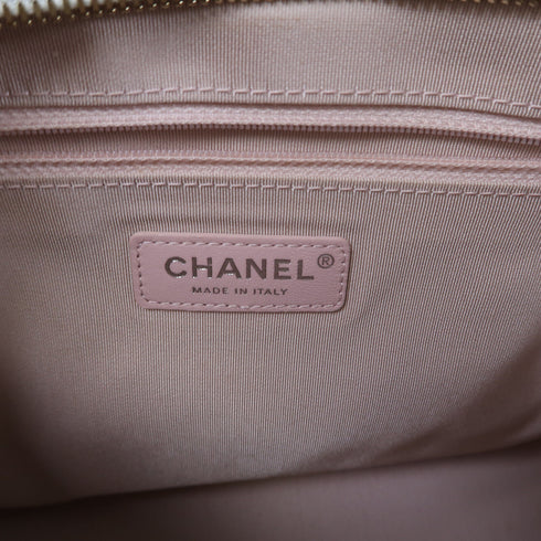 CHANEL Quilted CC Gabrielle Chain Shoulder Bag Calfskin Leather White