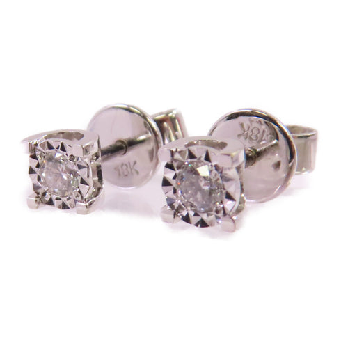 JEWELRY Diamond Earrings 18K White Gold v3