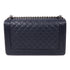CHANEL CC SHW Boy 28 Shoulder Bag Lambskin Leather Navy
