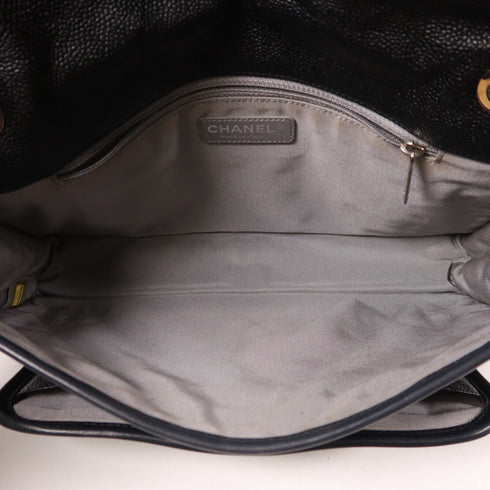 CHANEL CC SHW Chain Shoulder Bag Calfskin Leather Black v4