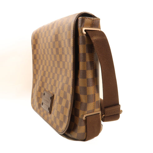 LOUIS VUITTON LV Brooklyn MM Shoulder Messenger Bag N51211 Damier Brown