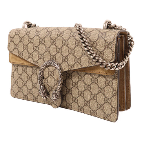 GUCCI GG GG Supreme Dionysus Chain Shoulder Bag 400249 Coated Canvas Brown