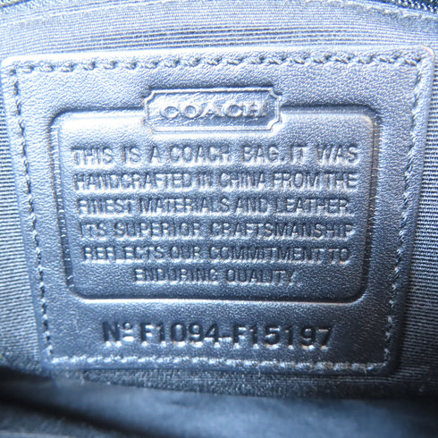 COACH SHW Shoulder Bag F15197 Canvas Grey/Black