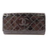 CHANEL CC SHW Long Wallet Patent Leather Black