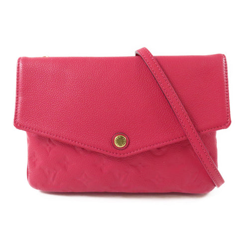 LOUIS VUITTON LV GHW Twice Shoulder Bag Monogram Empreinte M50259 Red