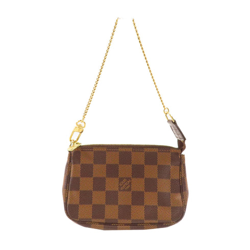 LOUIS VUITTON LV GHW Mini Pochette Accessoires Handbag N58009 Damier Brown