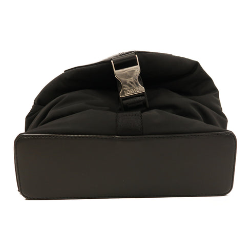 LOEWE SHW Backpack Rucksack Calfskin Leather Nylon Black