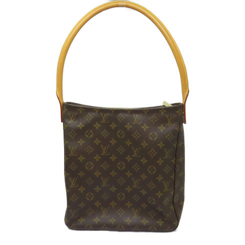 LOUIS VUITTON LV GHW Looping GM Shoulder Bag M51145 Monogram Brown