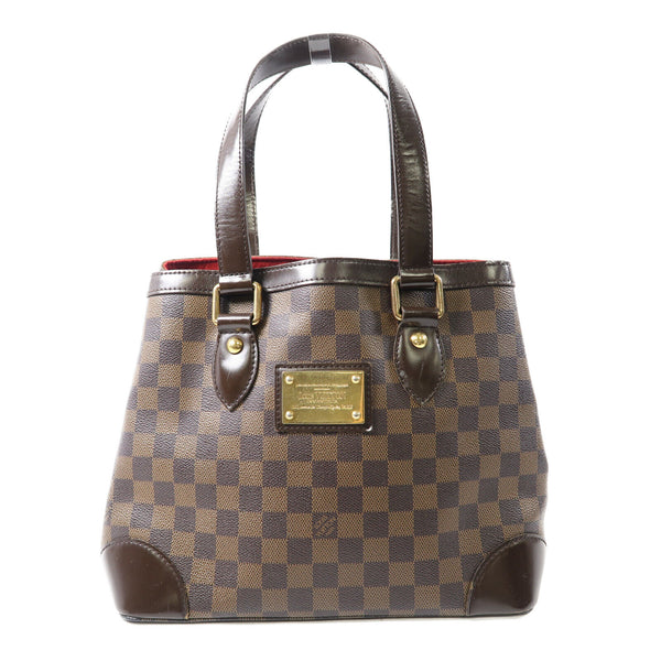 LOUIS VUITTON LV GHW Hampstead PM Tote Bag Handbag N51205 Damier Brown