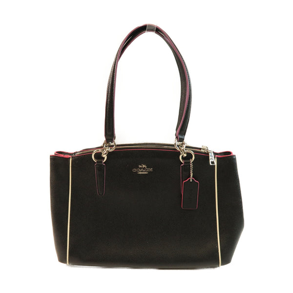 COACH SHW Shoulder Bag Calfskin Leather 20476 Black