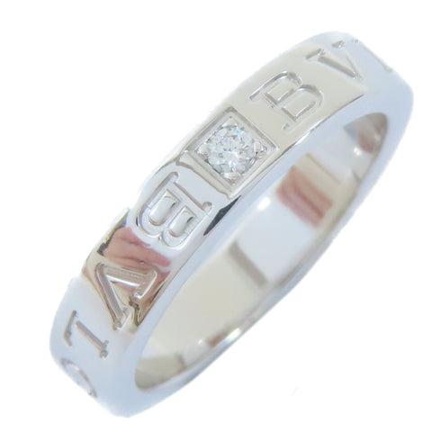 BVLGARI Bvlgari Bvlgari Logo Ring 18K White Gold Diamond US#6.75