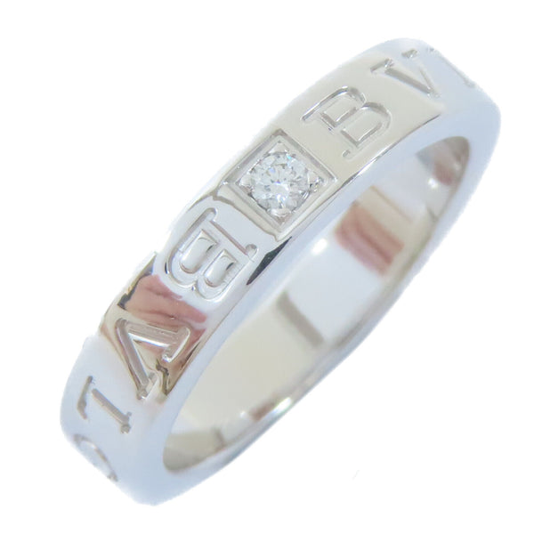 BVLGARI Bvlgari Bvlgari Logo Ring 18K White Gold Diamond US#6.75