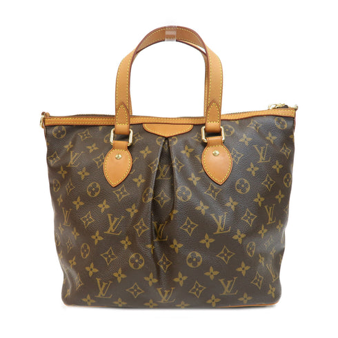 LOUIS VUITTON LV GHW Palermo PM 2 Way Bag M40145 Monogram Brown v1