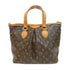 LOUIS VUITTON LV GHW Palermo PM 2 Way Bag M40145 Monogram Brown v1